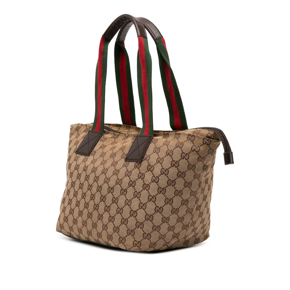 Pre-Loved Gucci GG Canvas Web Tote - Picture 2 of 9